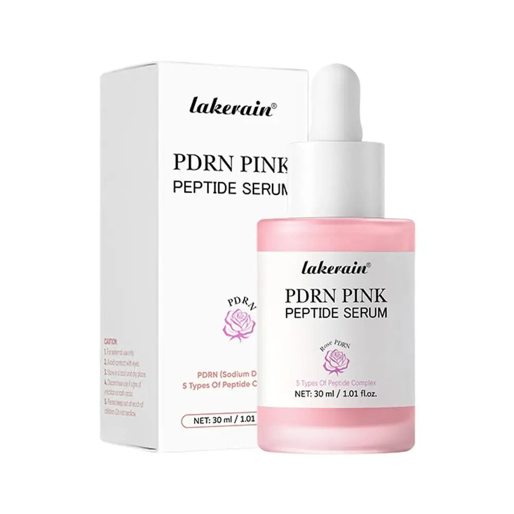 PDRN Pink Peptide Serum, Pink Glow Serum, Peptide Niacinamide Hydrating Moisturizing Firming,Uneven Skin Tone,Korean Skin Care