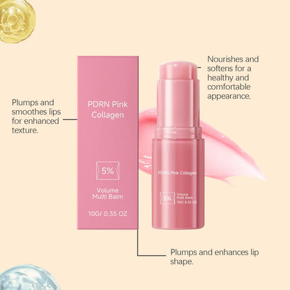 PDRN Collagen Multi Balm Face Lip Multi Use Reduce Wrinkle Improve Dryness Nourish Skin Barrier Repair Fine Lines Skin Care Balm
