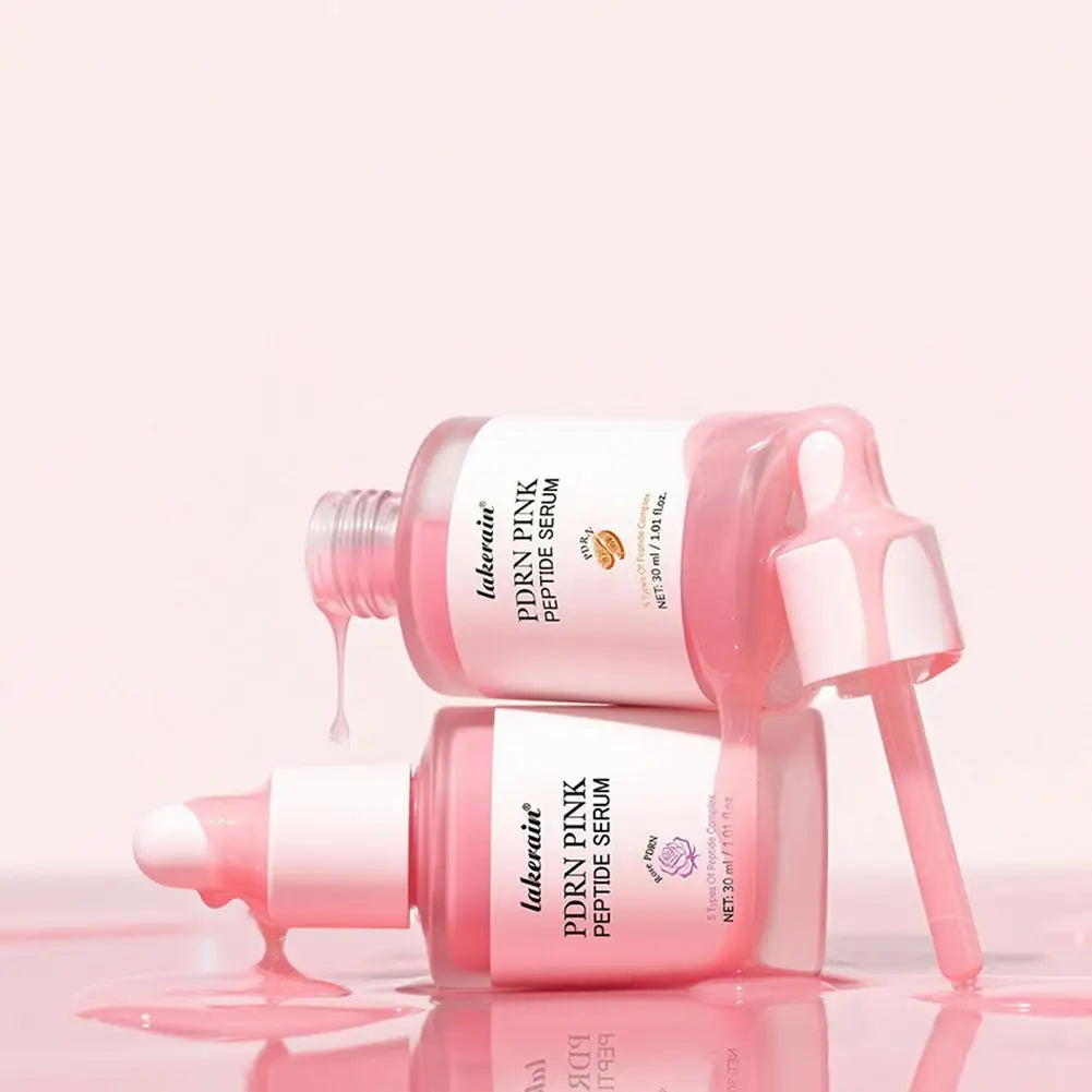 PDRN Pink Peptide Serum, Pink Glow Serum, Peptide Niacinamide Hydrating  Moisturizing Firming,Uneven Skin Tone,Korean Skin Care