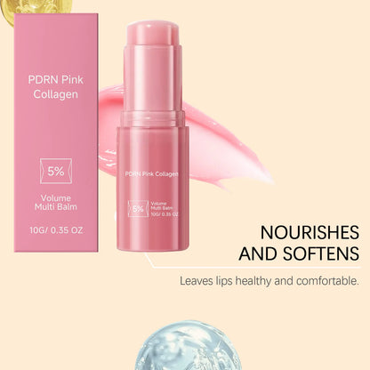 PDRN Collagen Multi Balm Face Lip Multi Use Reduce Wrinkle Improve Dryness Nourish Skin Barrier Repair Fine Lines Skin Care Balm