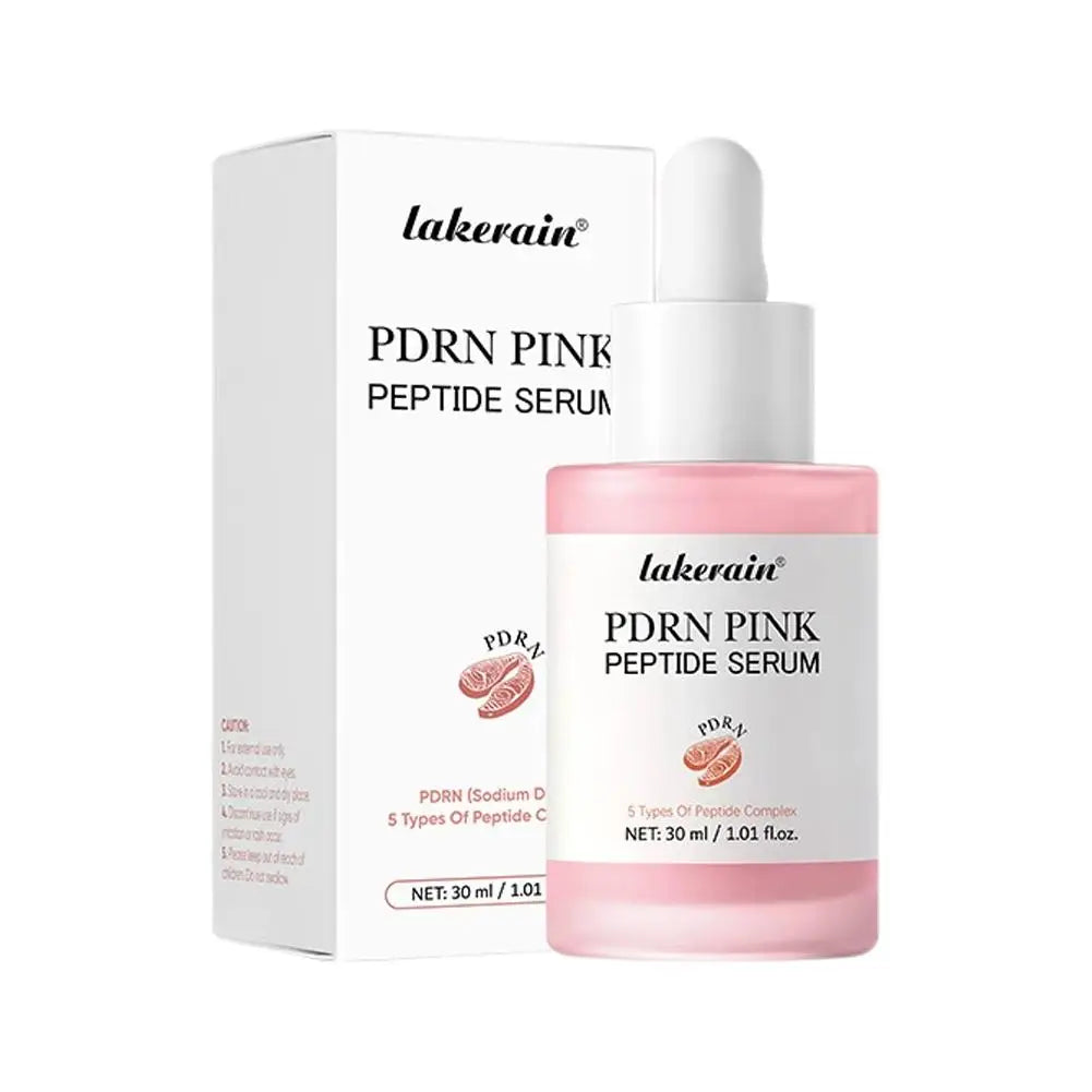 PDRN Pink Peptide Serum, Pink Glow Serum, Peptide Niacinamide Hydrating  Moisturizing Firming,Uneven Skin Tone,Korean Skin Care